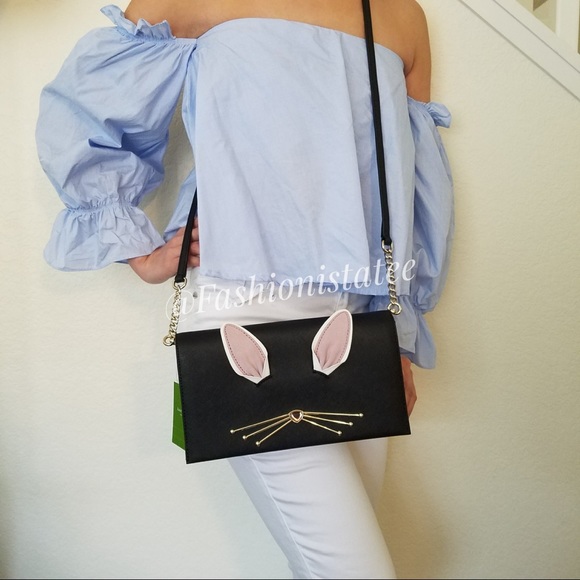 NWT KATE SPADE RABBIT BUNNY HOP TO IT CROSSBODY - Picture 2 of 8
